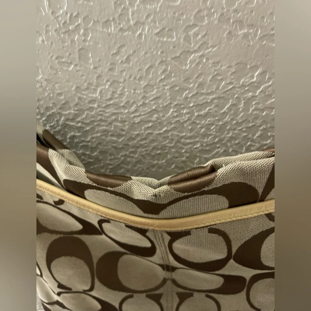 Coach Brown and Cream Crossbody Bag‎